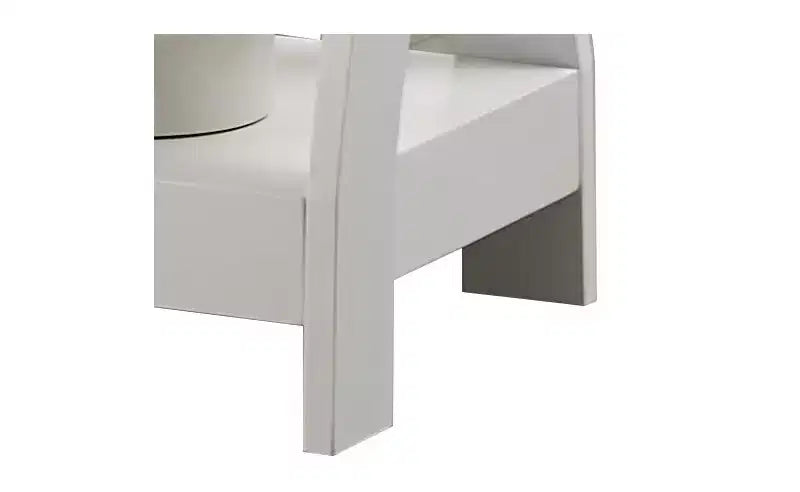 Table de chevet en bois à 3 niveaux avec étagères - Table de nuit carrée pour chambre à coucher