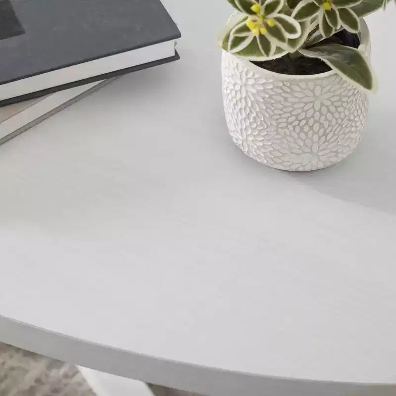 Table d'appoint ronde moderne en bois - Noire ou Blanche