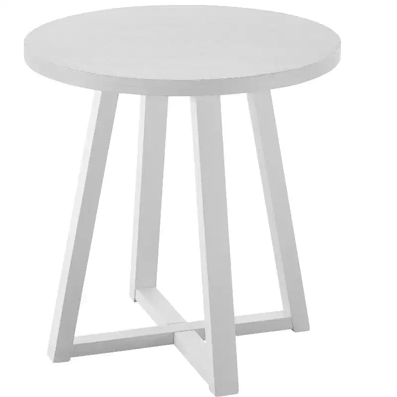 Table d'appoint ronde moderne en bois - Noire ou Blanche