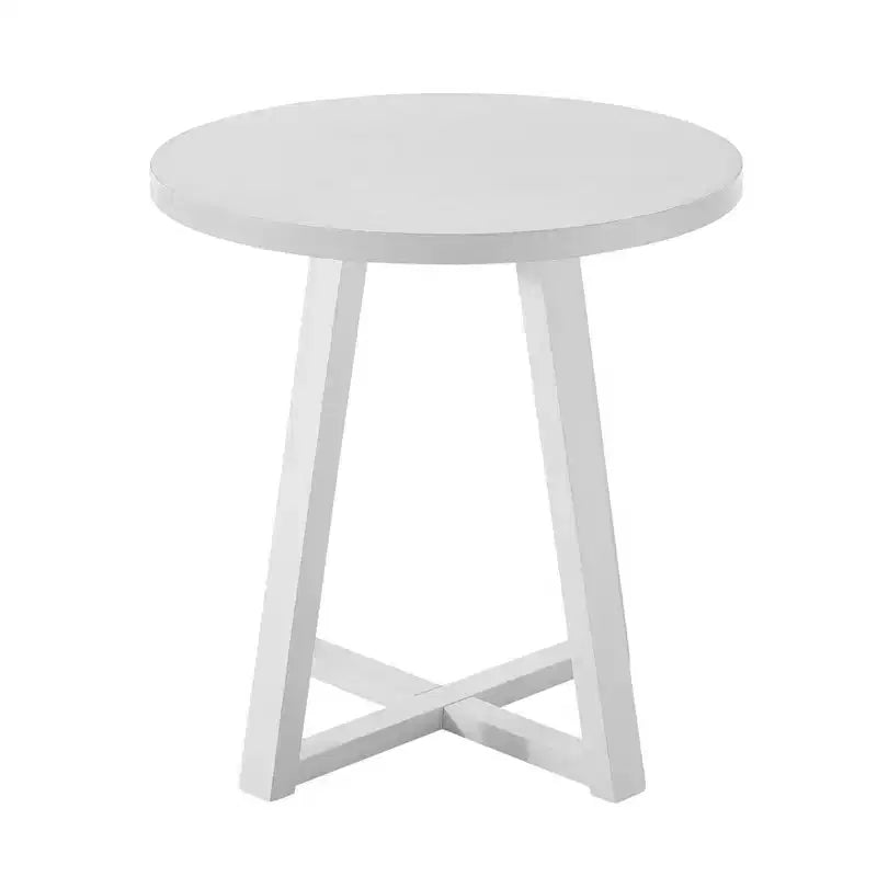 Table d'appoint ronde moderne en bois - Noire ou Blanche