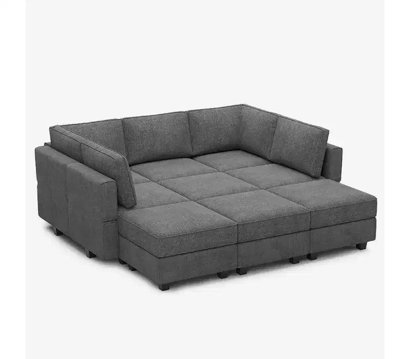 Canapé-lit modulaire Terry avec rangement intégré - 9 places + 7 côtés