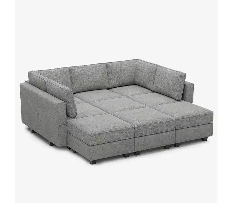 Canapé-lit modulaire Terry avec rangement intégré - 9 places + 7 côtés