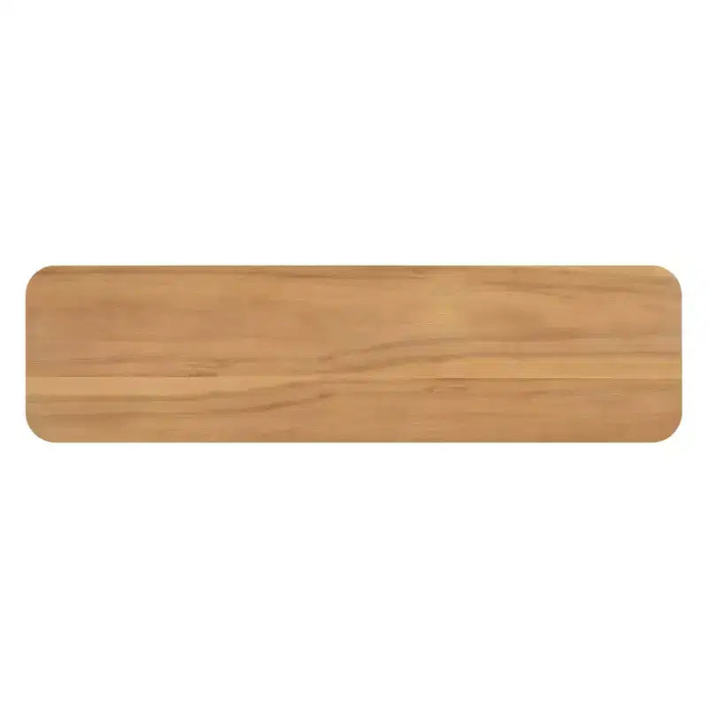 Table console moderne en bois avec base en U et coins arrondis – Noir ou marron