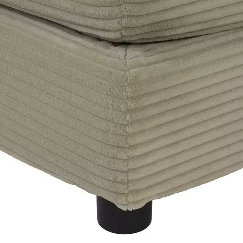 Pouf double couche de 90 cm pour salon et chambre - Marron foncé