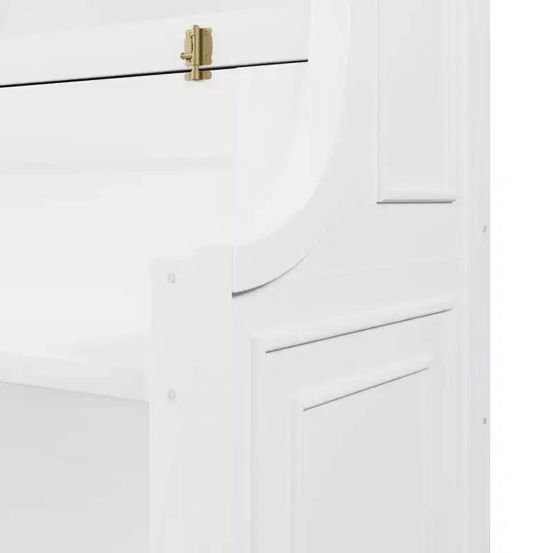 Lit escamotable pour jumeaux avec bureau intégré et étagères de rangement