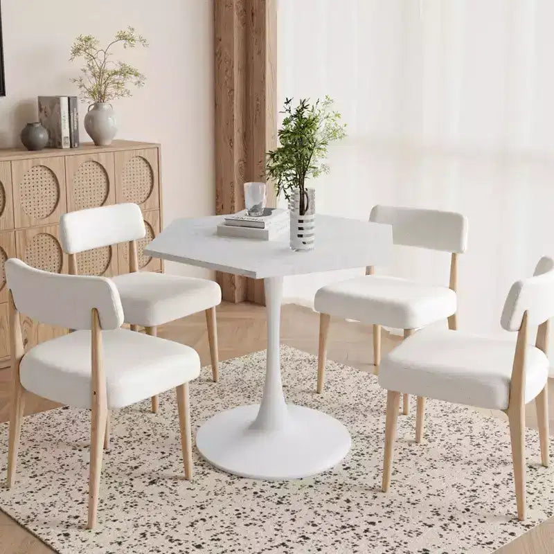 Table basse hexagonale moderne de 80 cm – Plateau effet marbre blanc, piètement en métal