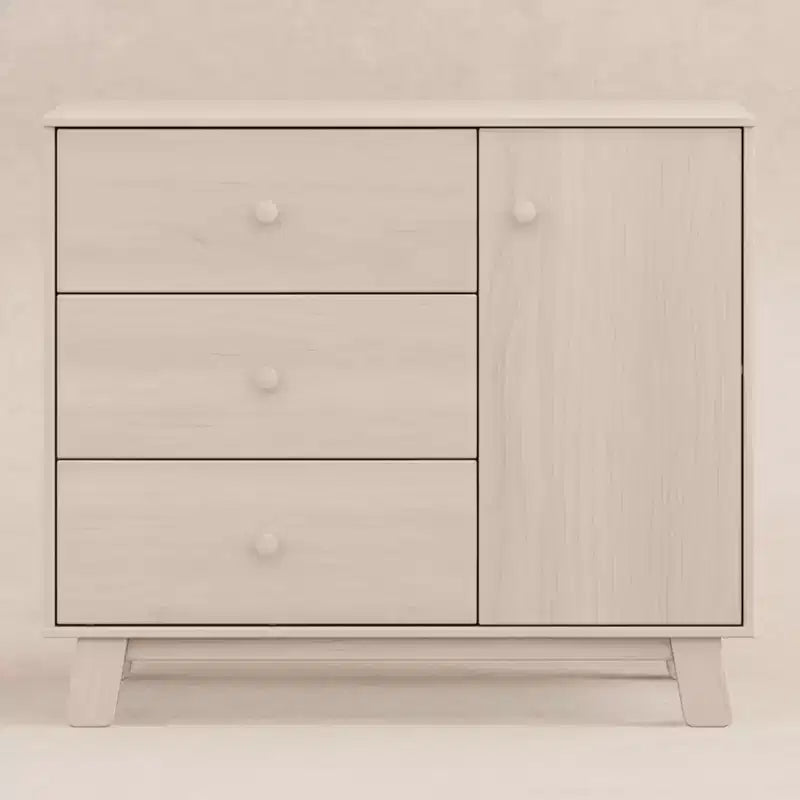 Commode de chambre d'enfant moderne à 3 tiroirs avec armoire latérale
