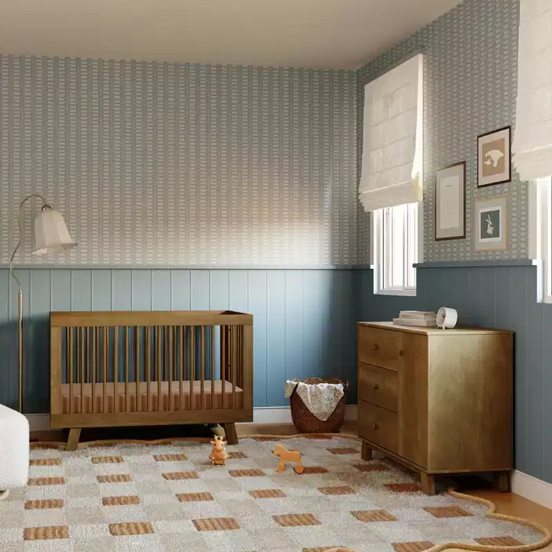 Commode de chambre d'enfant moderne à 3 tiroirs avec armoire latérale