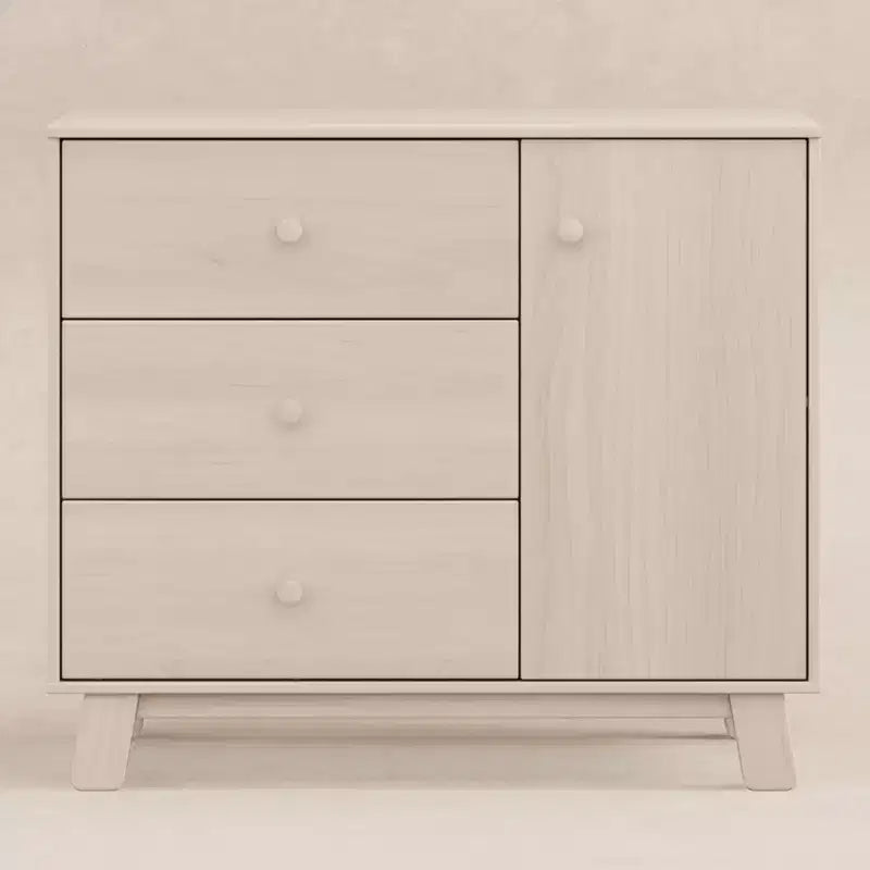 Commode de chambre d'enfant moderne à 3 tiroirs avec armoire latérale