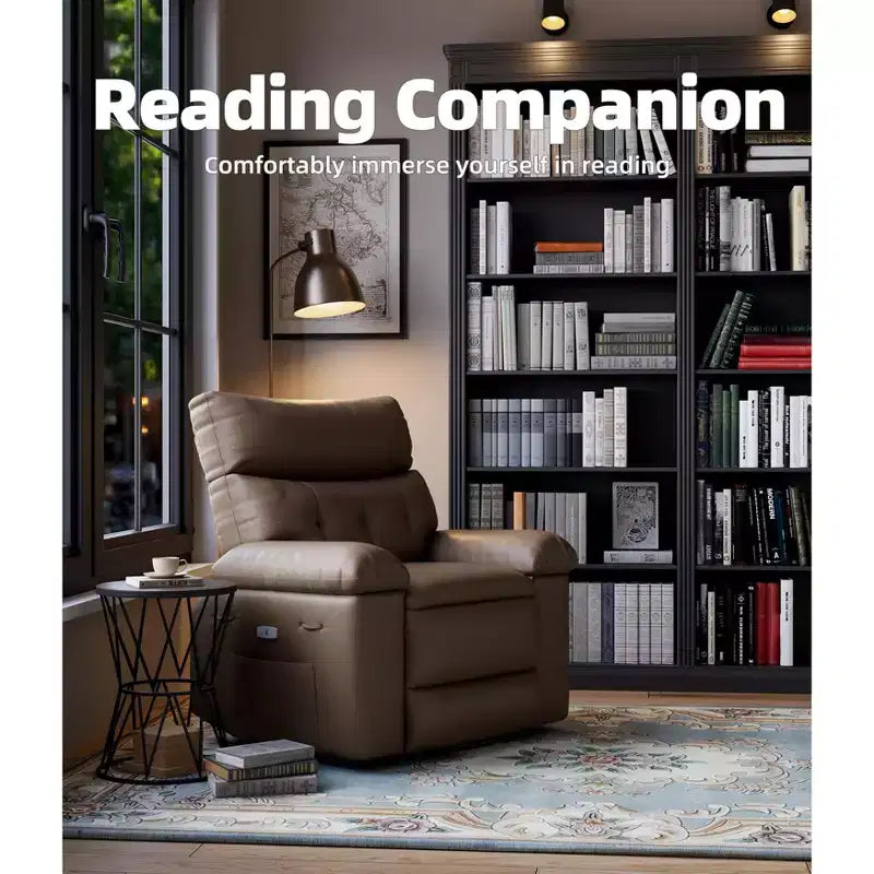 Fauteuil inclinable manuel extra-large en cuir PU surdimensionné pour adultes