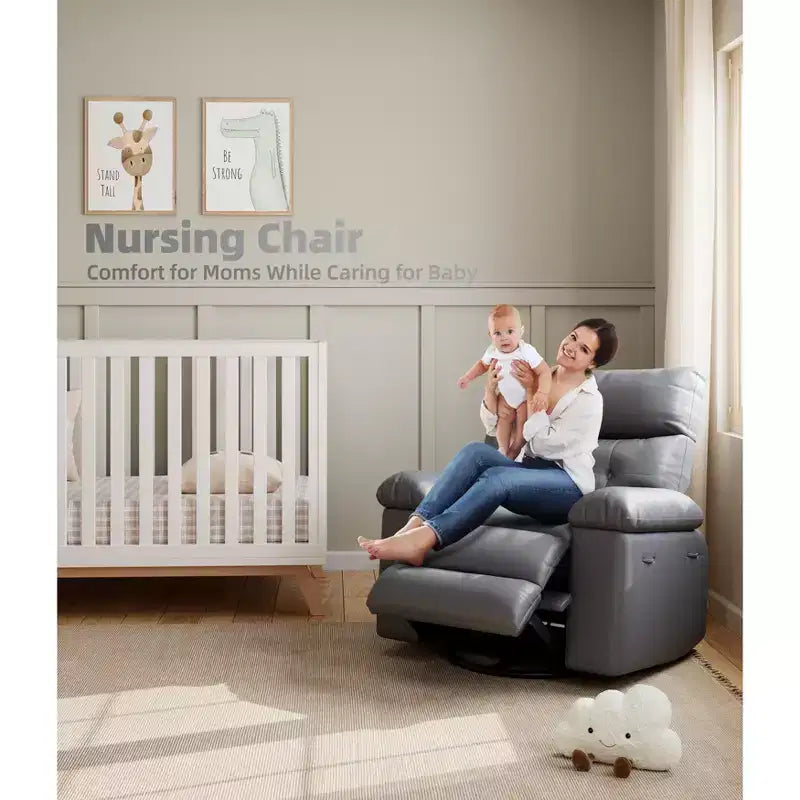 Fauteuil inclinable manuel extra-large en cuir PU surdimensionné pour adultes