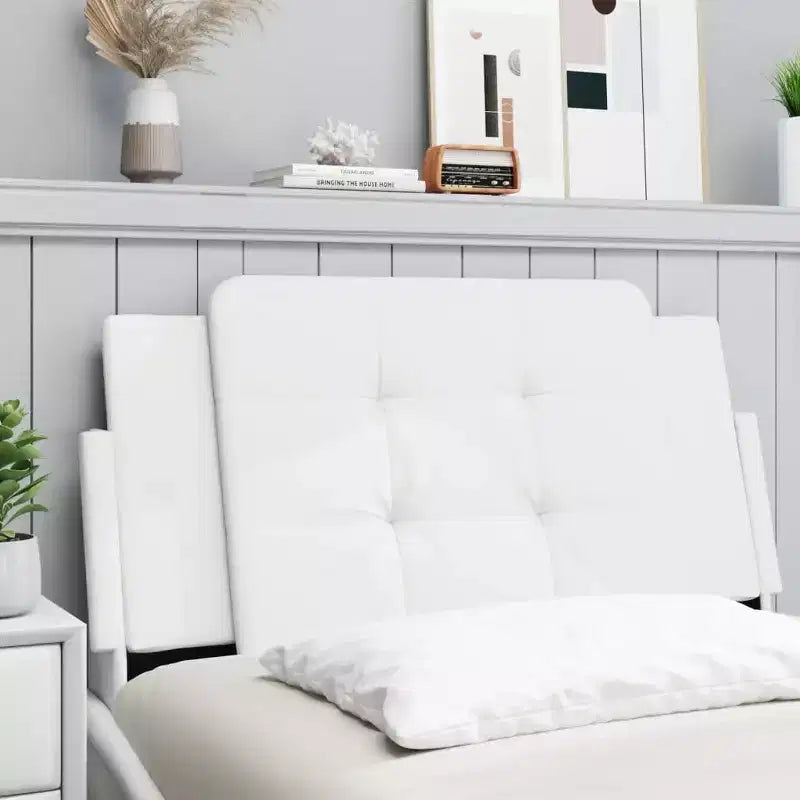 Coussin de tête de lit suspendu Rembourré Oreiller Dossier Chambre Faux Cuir