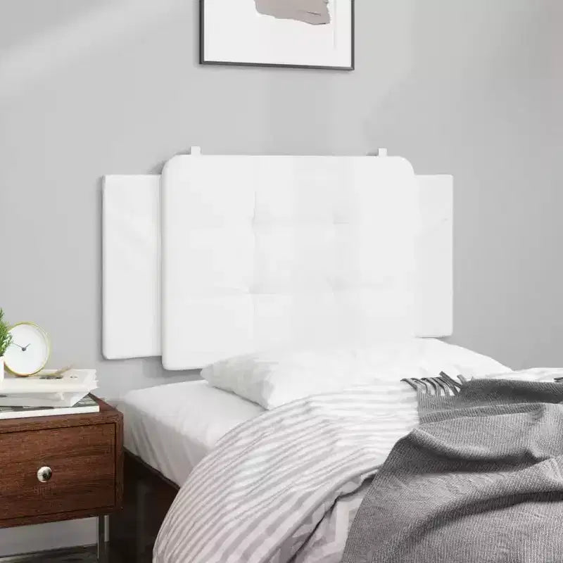 Coussin de tête de lit suspendu Rembourré Oreiller Dossier Chambre Faux Cuir