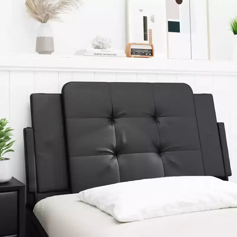 Coussin de tête de lit suspendu Rembourré Oreiller Dossier Chambre Faux Cuir