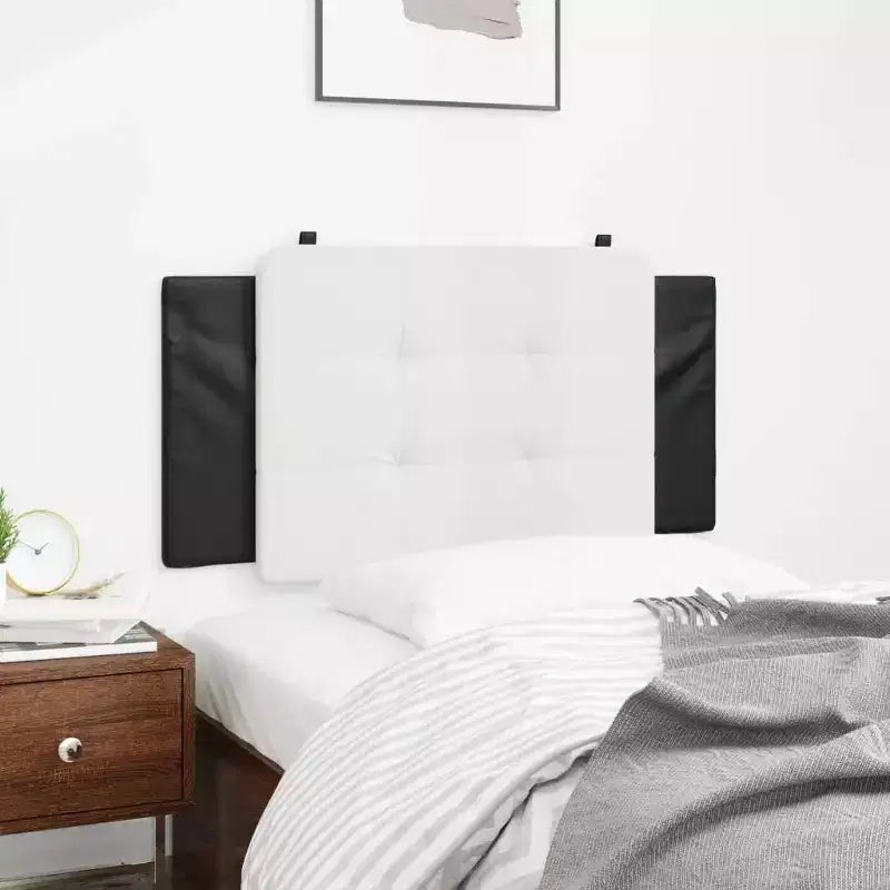 Coussin de tête de lit suspendu Rembourré Oreiller Dossier Chambre Faux Cuir