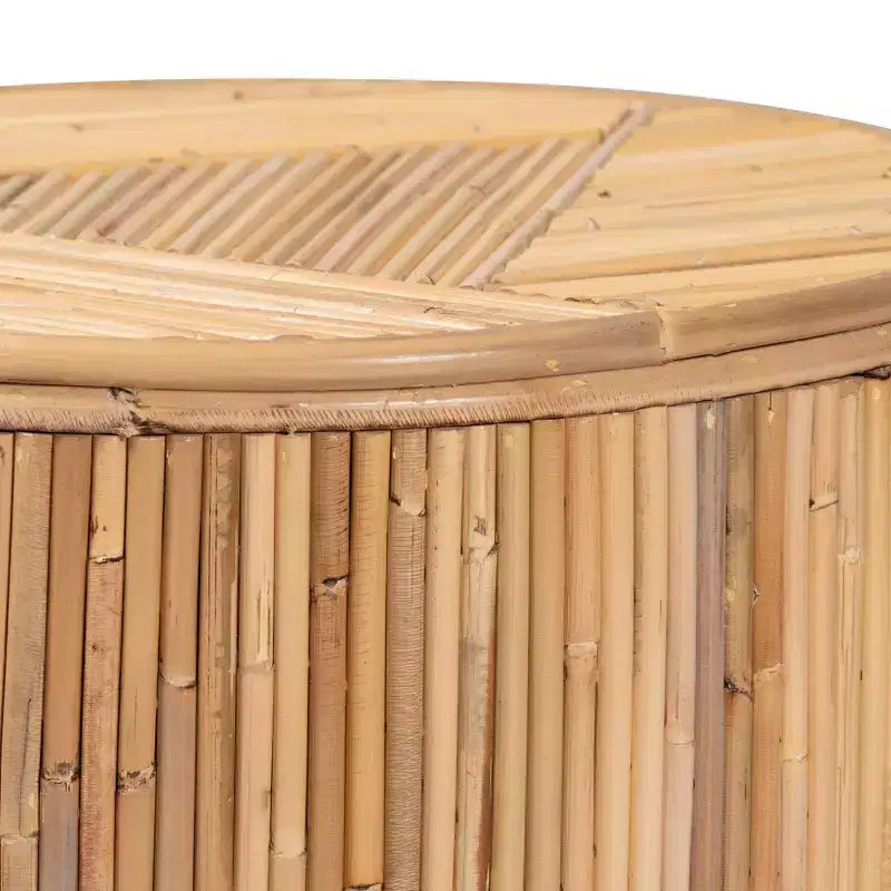 Table basse en rotin naturel - Bohème, aucun assemblage requis, fabriquée en Indonésie