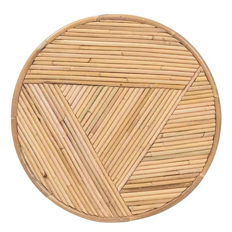 Table basse en rotin naturel - Bohème, aucun assemblage requis, fabriquée en Indonésie