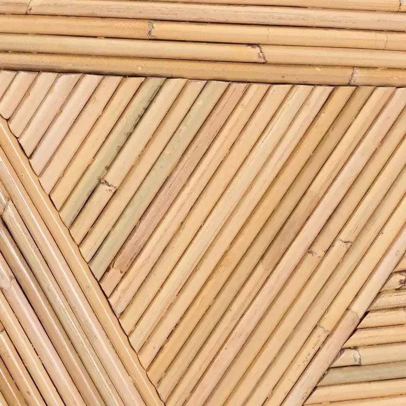 Table basse en rotin naturel - Bohème, aucun assemblage requis, fabriquée en Indonésie