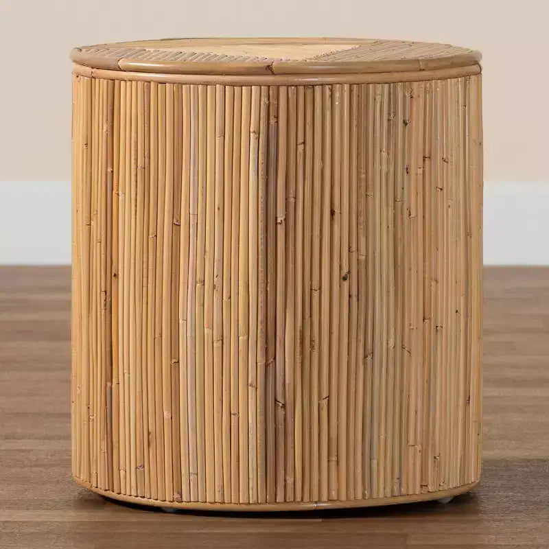 Table basse en rotin naturel - Bohème, aucun assemblage requis, fabriquée en Indonésie