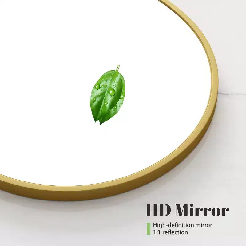 Armoire à pharmacie moderne arquée avec miroir, cadre métallique pour rangement de salle de bain - 36x24