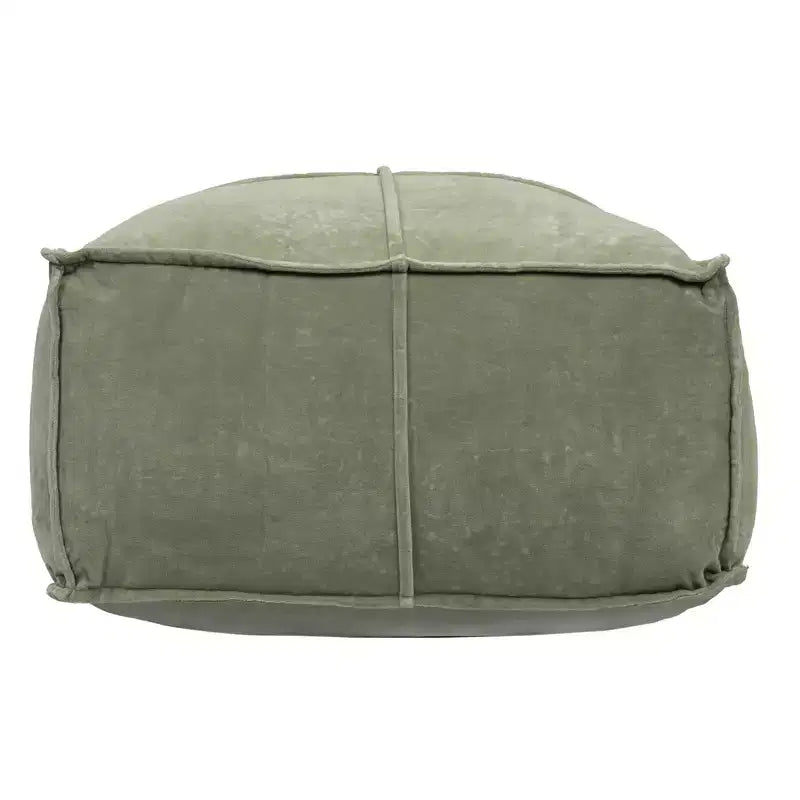 Pouf ottoman carré en velours de coton - Coussin de sol