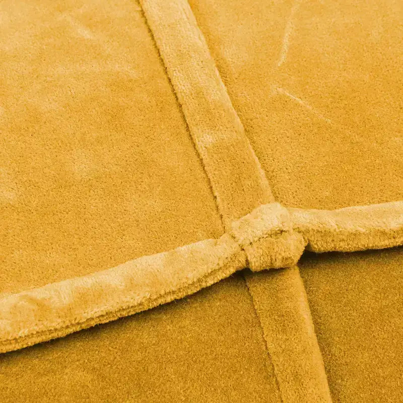 Pouf ottoman carré en velours de coton - Coussin de sol