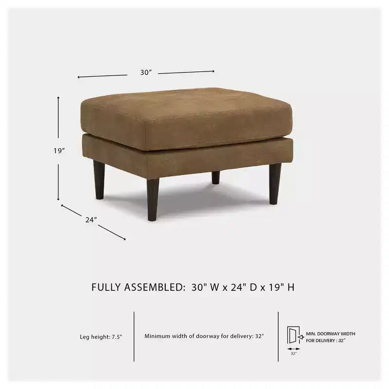 Caramel Ottoman