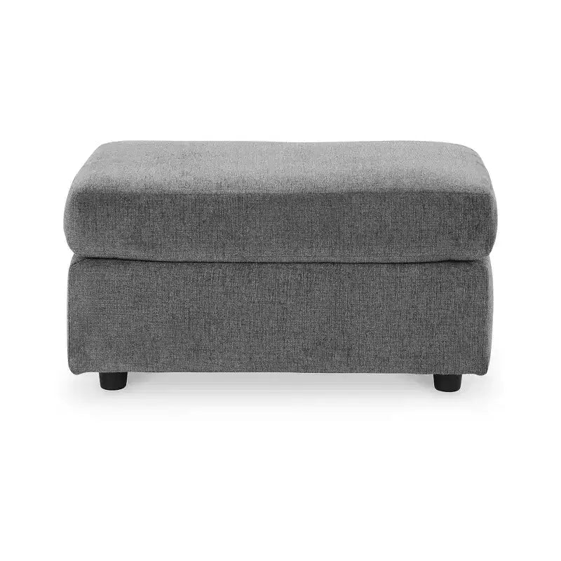 Ottoman contemporain rembourré - Gris galet