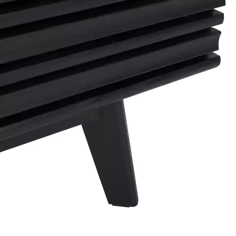 Meuble TV 2 portes 2 étagères – Console TV avec gestion des câbles