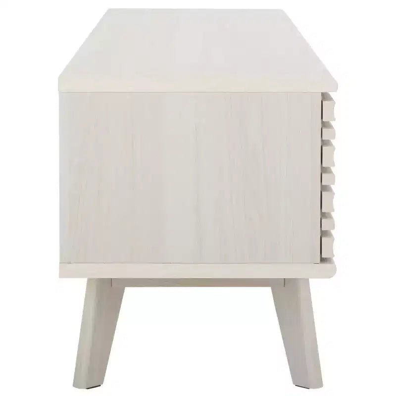 Meuble TV 2 portes 2 étagères – Console TV avec gestion des câbles