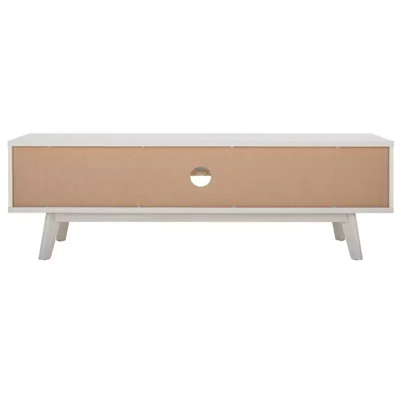 Meuble TV 2 portes 2 étagères – Console TV avec gestion des câbles