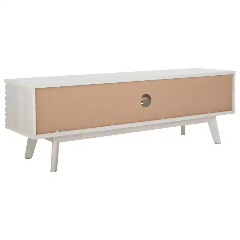 Meuble TV 2 portes 2 étagères – Console TV avec gestion des câbles