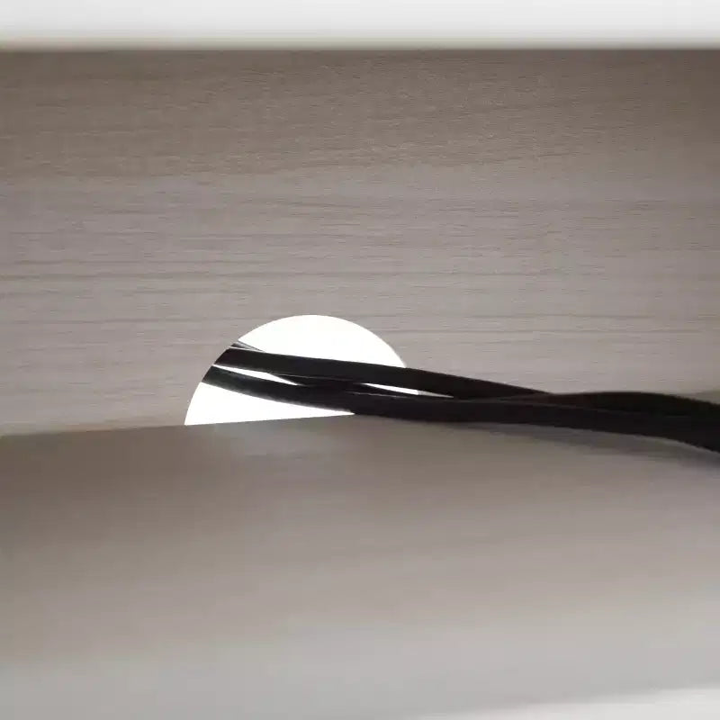 Meuble TV 2 portes 2 étagères – Console TV avec gestion des câbles