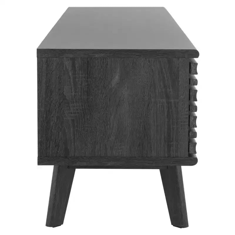 Meuble TV 2 portes 2 étagères – Console TV avec gestion des câbles