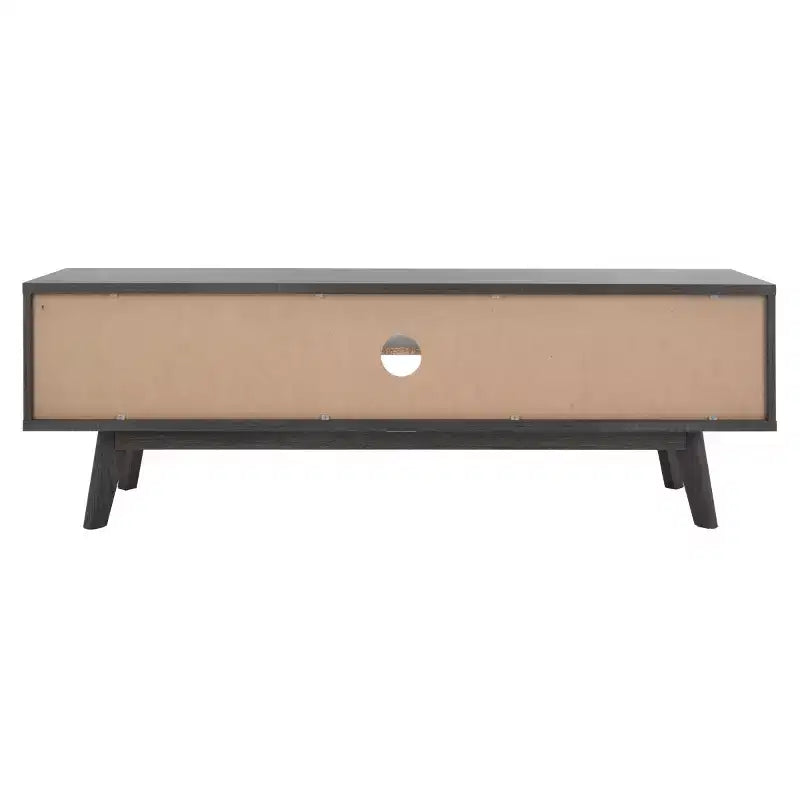 Meuble TV 2 portes 2 étagères – Console TV avec gestion des câbles