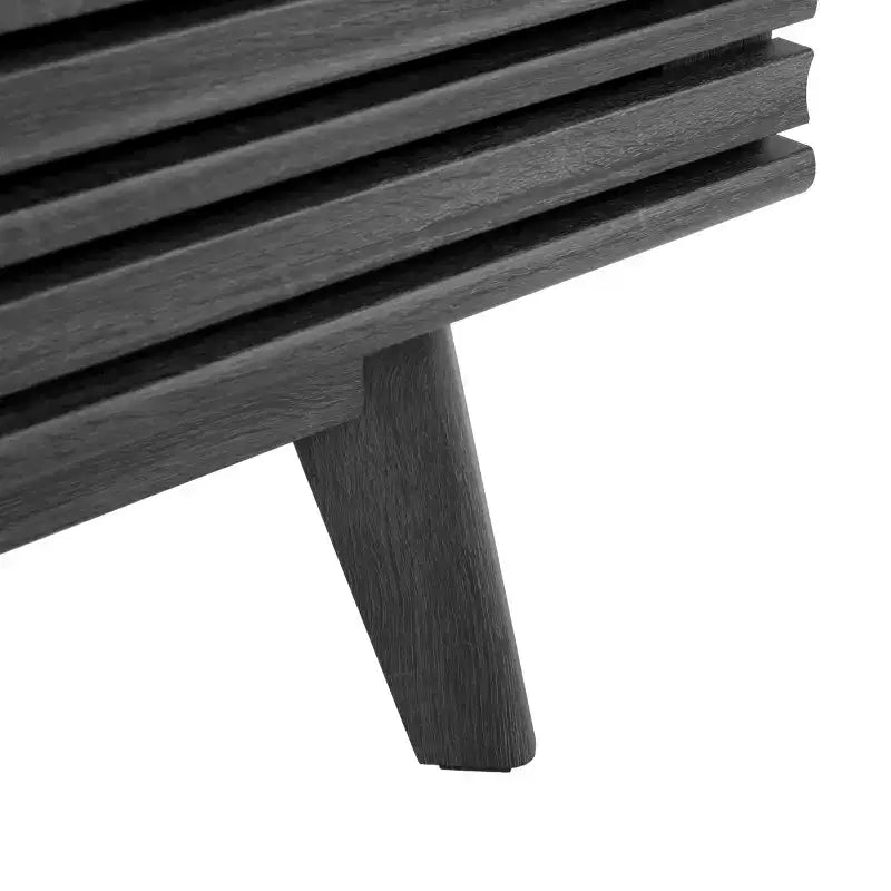 Meuble TV 2 portes 2 étagères – Console TV avec gestion des câbles