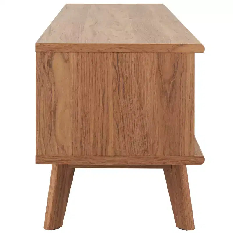 Meuble TV 2 portes 2 étagères – Console TV avec gestion des câbles