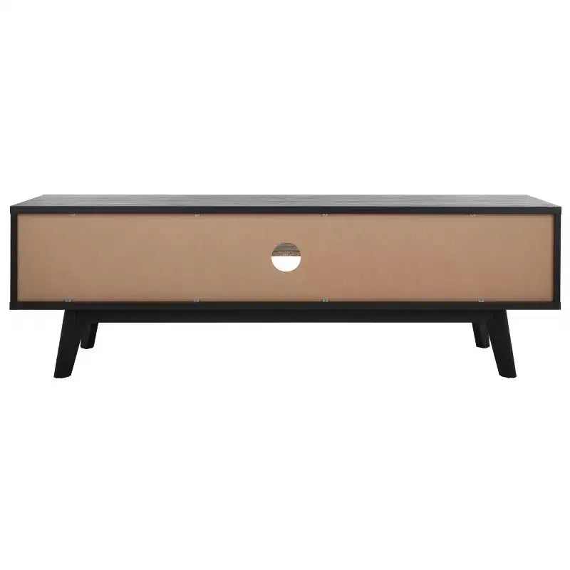 Meuble TV 2 portes 2 étagères – Console TV avec gestion des câbles