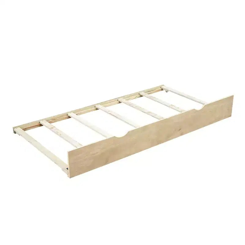 Lit de repos simple avec lit gigogne ou 2 tiroirs, armoires de rangement et ports USB